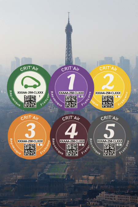 Eco-vignette Crit'Air pour voyager en France