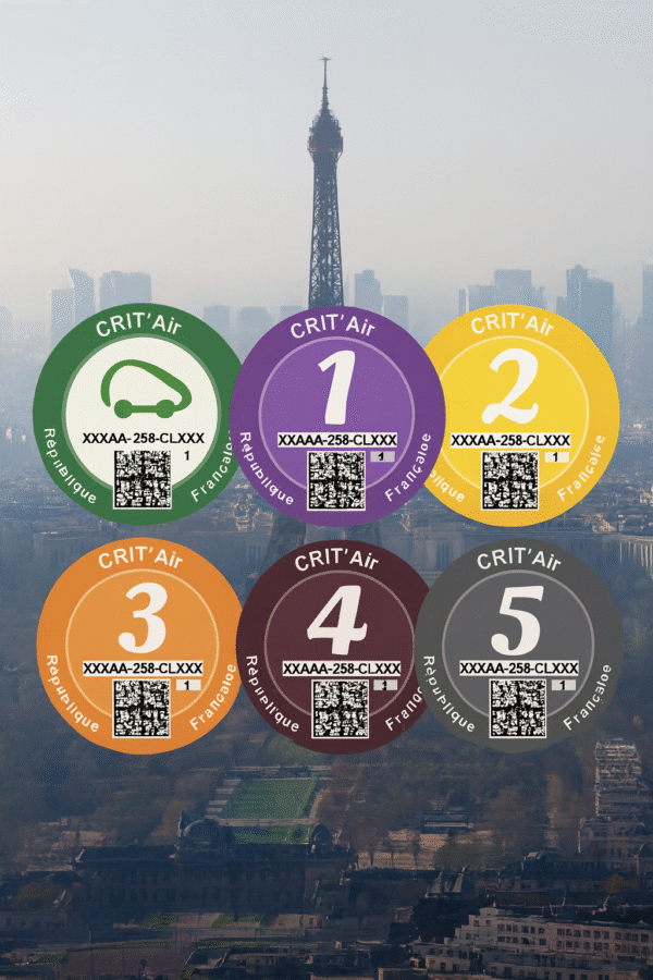 Eco-vignette Crit'Air pour voyager en France